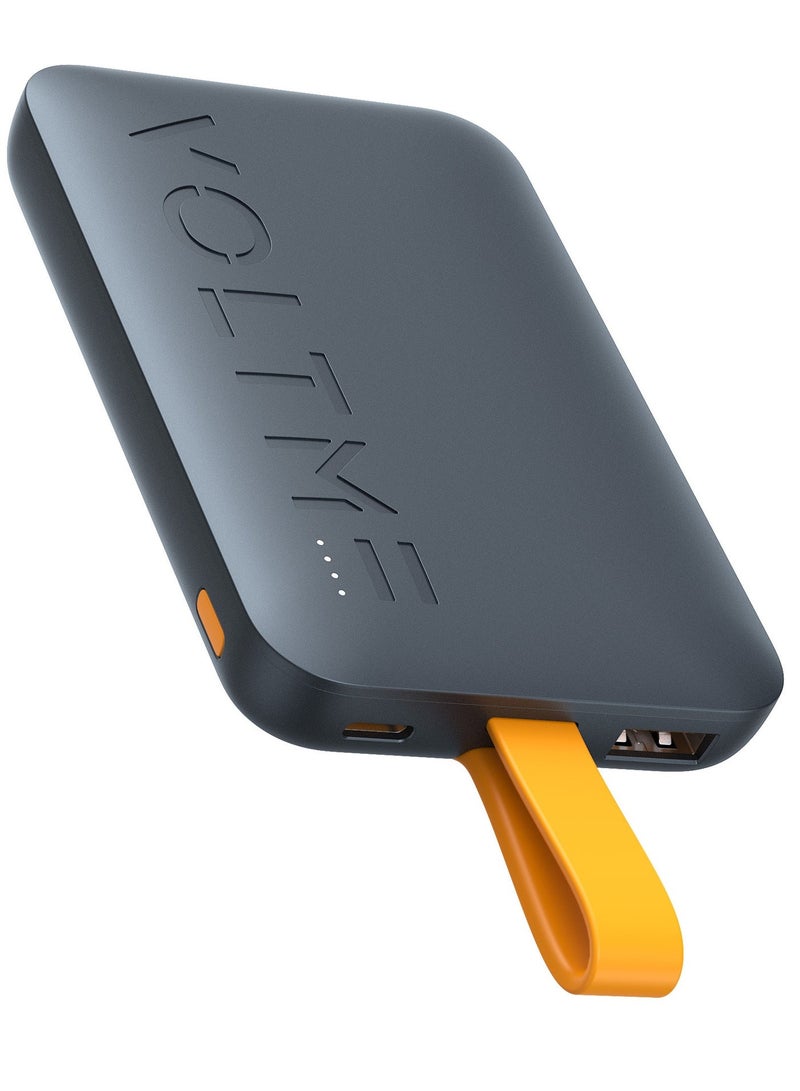 فولتمي ١٠٠٠٠mAh يو إس بي سي باور بانك مع بيلت-إن تايب سي كابل، ٢٢٫٥W PD فاست تشارجينغ - ألترا-سليم بورتابل تشارجر مع ٣ بورتس، كومباكت إكسترنال باتري باك لهواتف آيفون إير، ١٧/١٧ برو، ١٧ برو ماكس، آيفون ١٦، ١٥ سيريز، سامسونج جالاكسي S٢٥، S٢٤، S٢٣ ألترا، جوجل بيكسل ١٠، ٩، ون بلس ١٤، ١٣، شاومي ١٦، ١٥، آيباد برو/إير، أندرويد ديفايسز، إيربودز - لايتويغت، أفياشن سيرتيفايد، ترافل فريندلي - Image 2